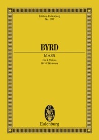 Byrd: Mass in F minor (Study Score) published by Eulenburg